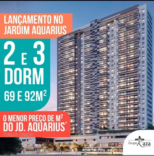 Foto 1 de Apartamento com 3 Quartos à venda, 92m² em Parque Residencial Aquarius, São José dos Campos