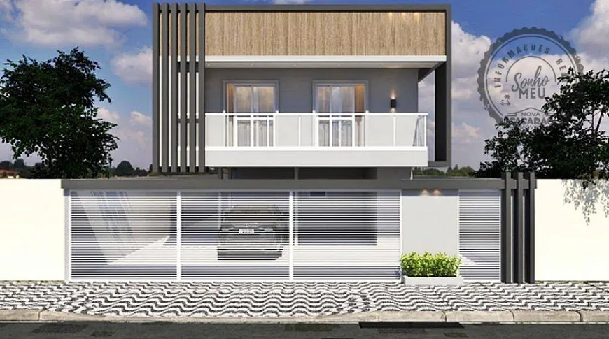 Foto 1 de Casa de Condomínio com 2 Quartos à venda, 55m² em Jardim Quietude, Praia Grande