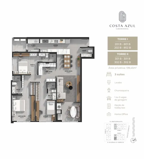 Foto 1 de Apartamento com 3 Quartos à venda, 141m² em Jardim Atlântico, Florianópolis