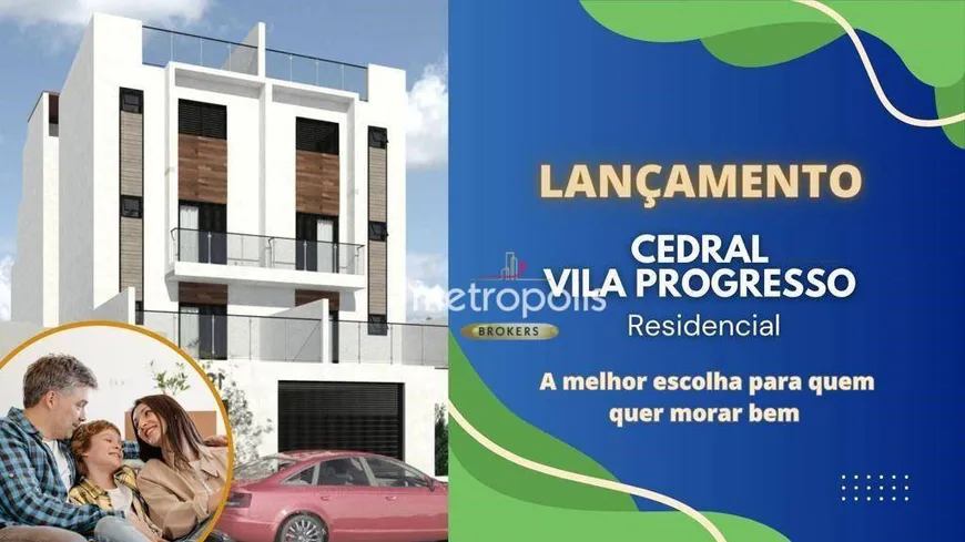 Foto 1 de Cobertura com 2 Quartos à venda, 102m² em Vila Progresso, Santo André