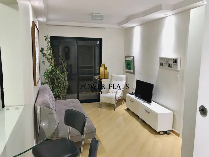 Foto 1 de Flat com 1 Quarto para alugar, 37m² em Brooklin, São Paulo