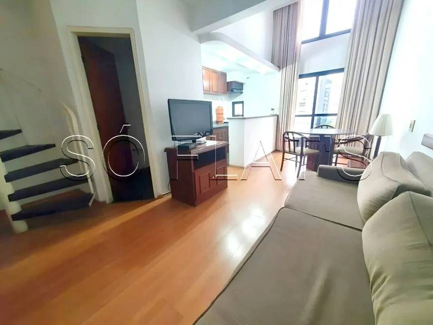 Foto 1 de Flat com 2 Quartos para alugar, 94m² em Morumbi, São Paulo