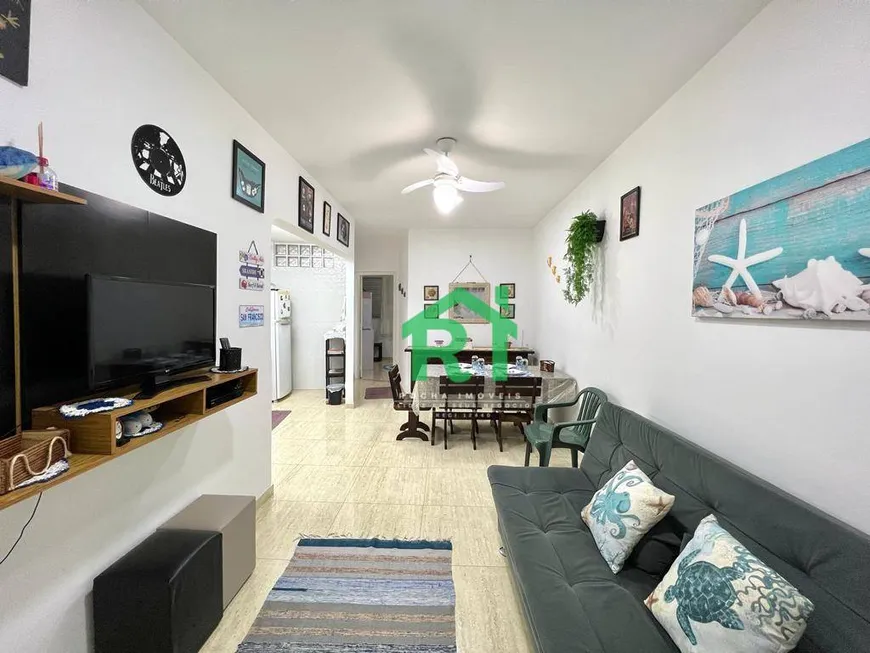 Foto 1 de Apartamento com 1 Quarto à venda, 55m² em Tombo, Guarujá