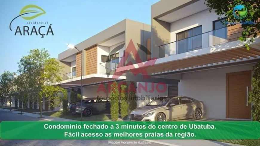 Foto 1 de Casa de Condomínio com 3 Quartos à venda, 156m² em Jardim Carolina, Ubatuba