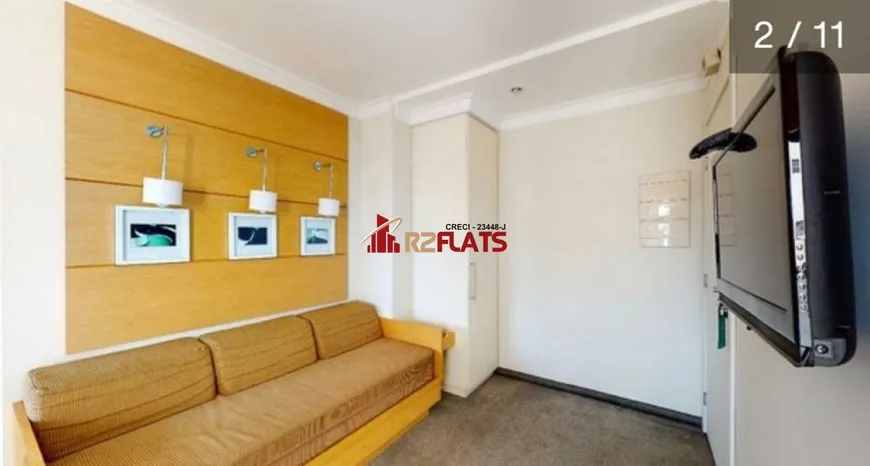 Foto 1 de Flat com 1 Quarto para alugar, 44m² em Campo Belo, São Paulo