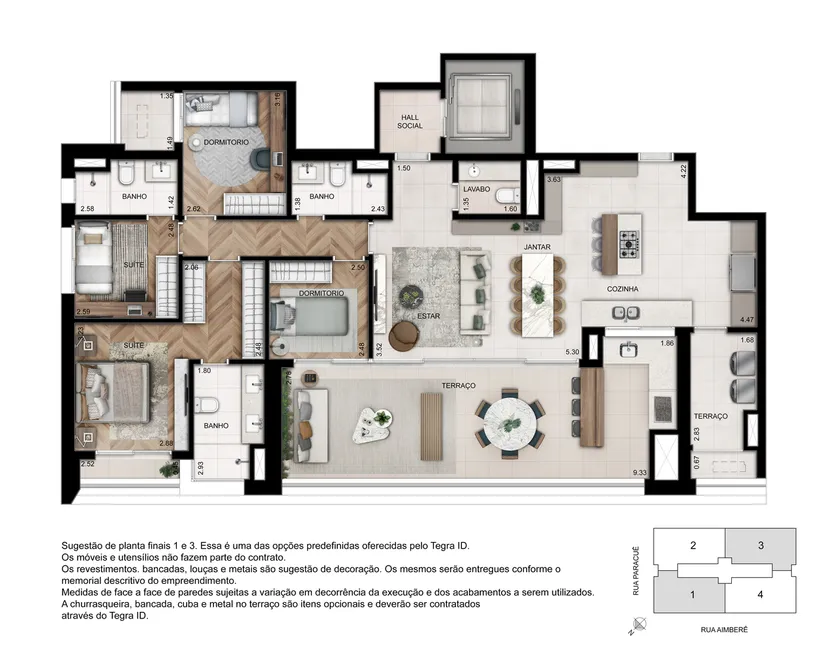 Foto 1 de Apartamento com 4 Quartos à venda, 158m² em Sumaré, São Paulo