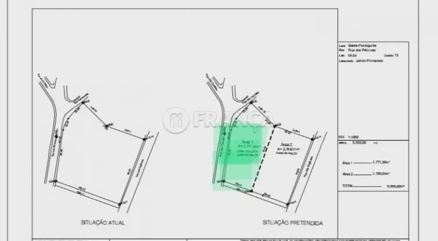 Foto 1 de Lote/Terreno à venda, 2772m² em Jardim Primavera, Jacareí