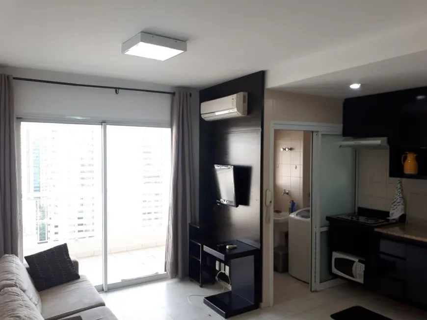 Foto 1 de Flat com 1 Quarto para alugar, 47m² em Brooklin, São Paulo