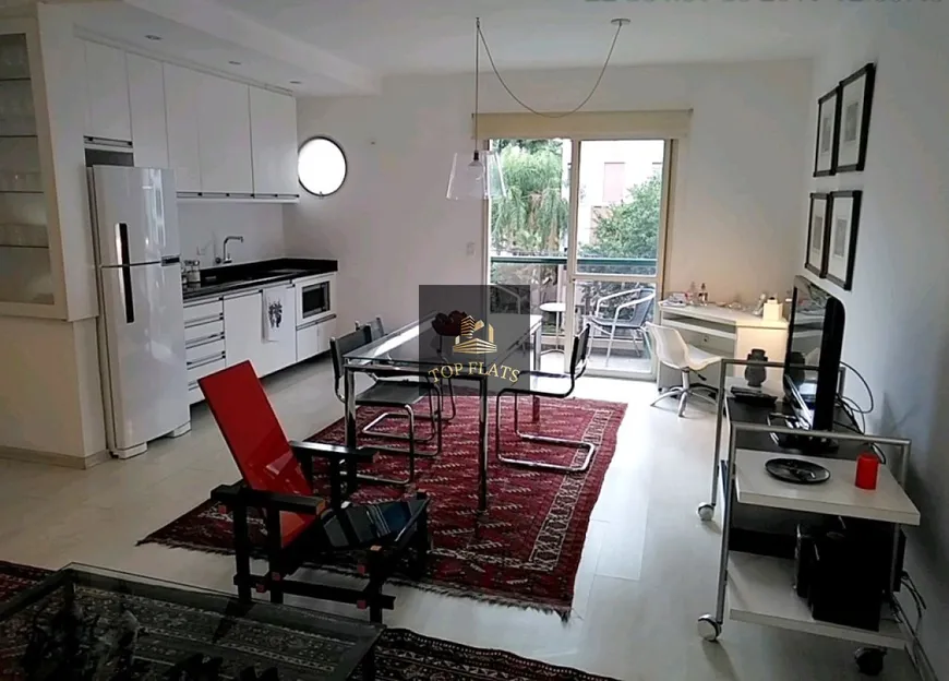 Foto 1 de Flat com 2 Quartos para alugar, 120m² em Jardins, São Paulo