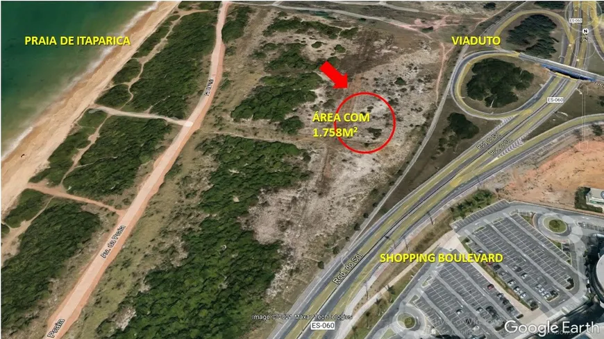 Foto 1 de Lote/Terreno à venda, 1758m² em Praia de Itaparica, Vila Velha