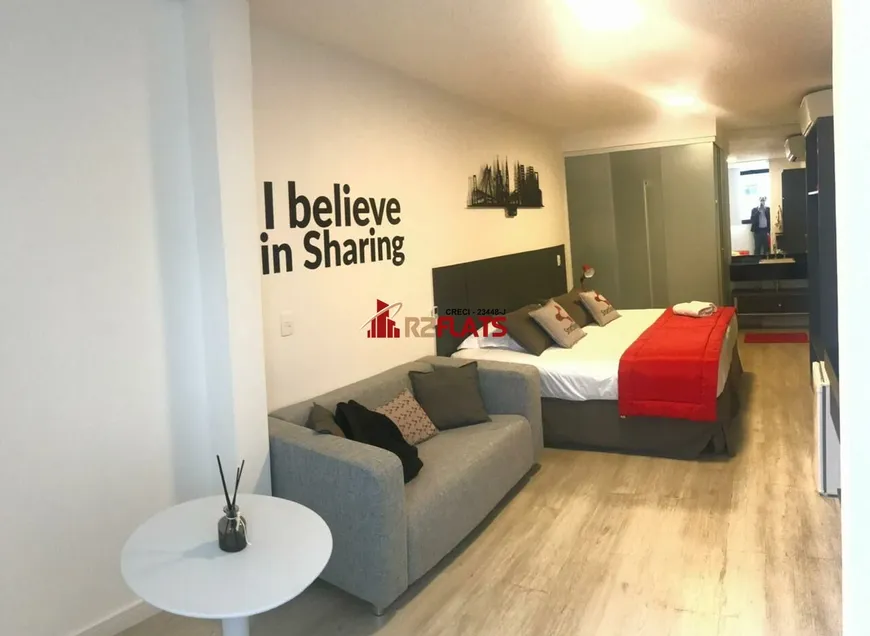 Foto 1 de Flat com 1 Quarto para alugar, 35m² em Vila Olímpia, São Paulo