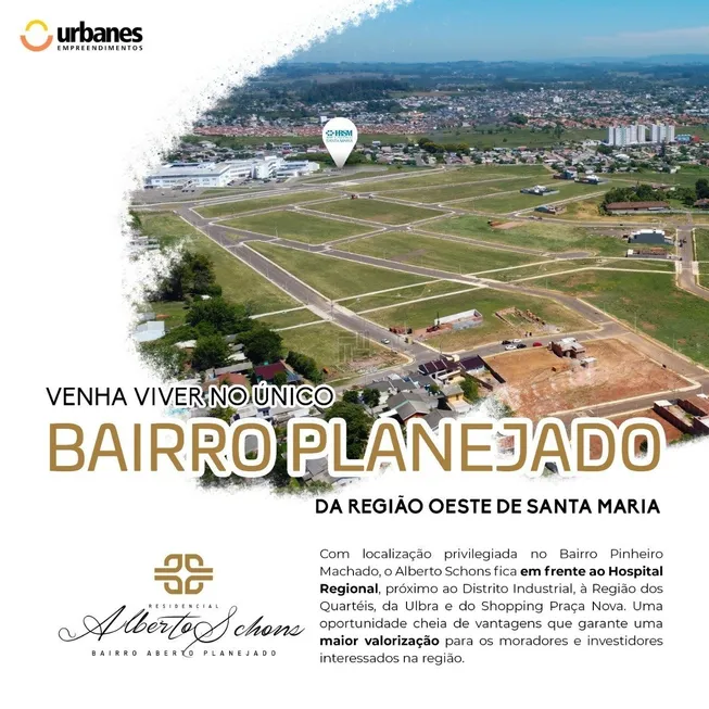 Foto 1 de Lote/Terreno à venda, 571m² em Pinheiro Machado, Santa Maria