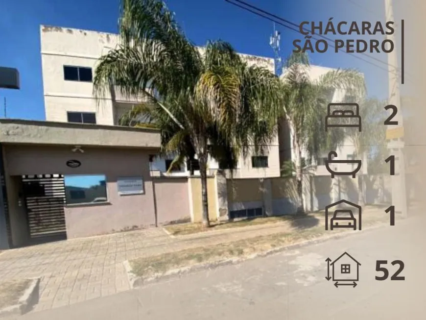 Foto 1 de Apartamento com 2 Quartos à venda, 52m² em Chácara São Pedro, Aparecida de Goiânia