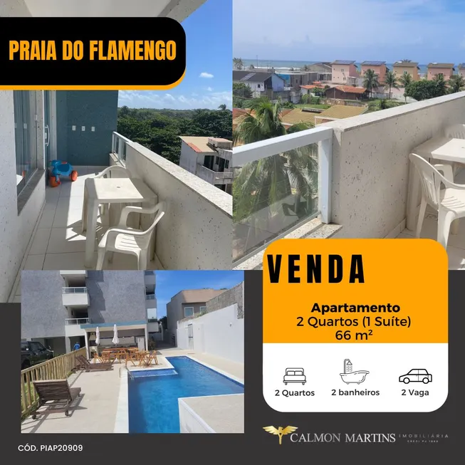 Foto 1 de Apartamento com 2 Quartos à venda, 66m² em Praia do Flamengo, Salvador