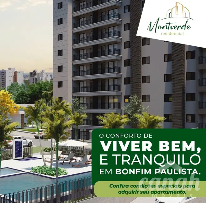 Foto 1 de Apartamento com 2 Quartos à venda, 60m² em Bonfim Paulista, Ribeirão Preto