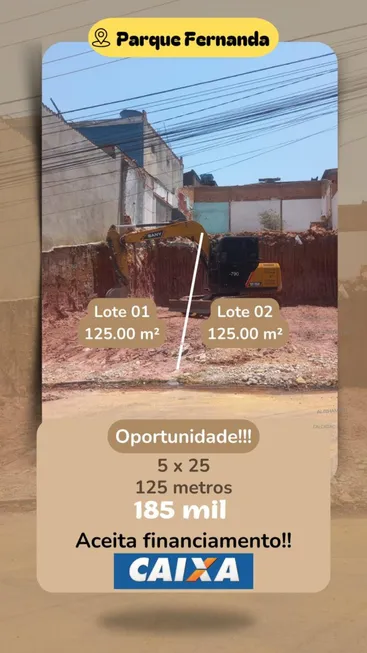 Foto 1 de Lote/Terreno à venda, 125m² em Parque Fernanda, São Paulo