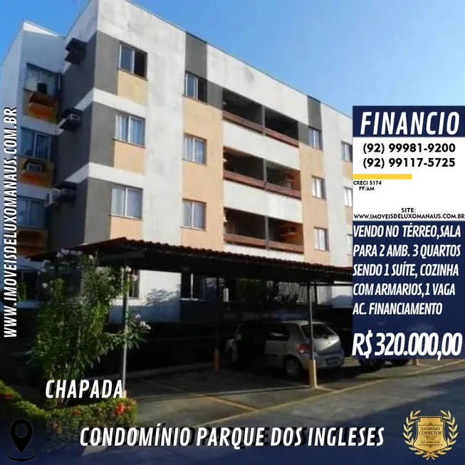 Foto 1 de Apartamento com 5 Quartos à venda, 74m² em Chapada, Manaus