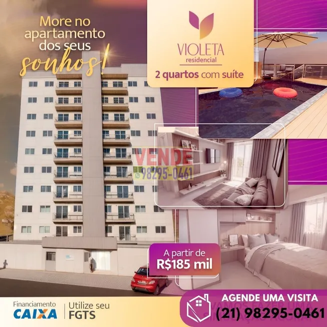 Foto 1 de Apartamento com 2 Quartos à venda, 60m² em Boa Vista, São Gonçalo