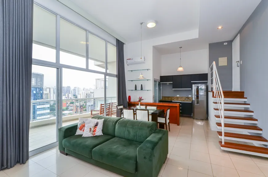 Foto 1 de Apartamento com 1 Quarto para venda ou aluguel, 108m² em Brooklin, São Paulo