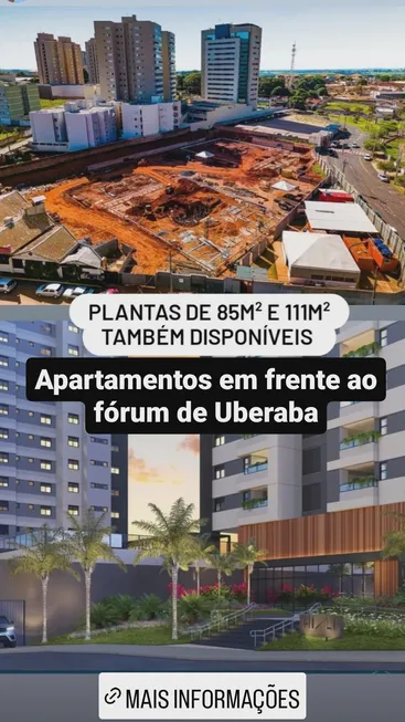 Foto 1 de Apartamento com 2 Quartos à venda, 73m² em Santa Maria, Uberaba