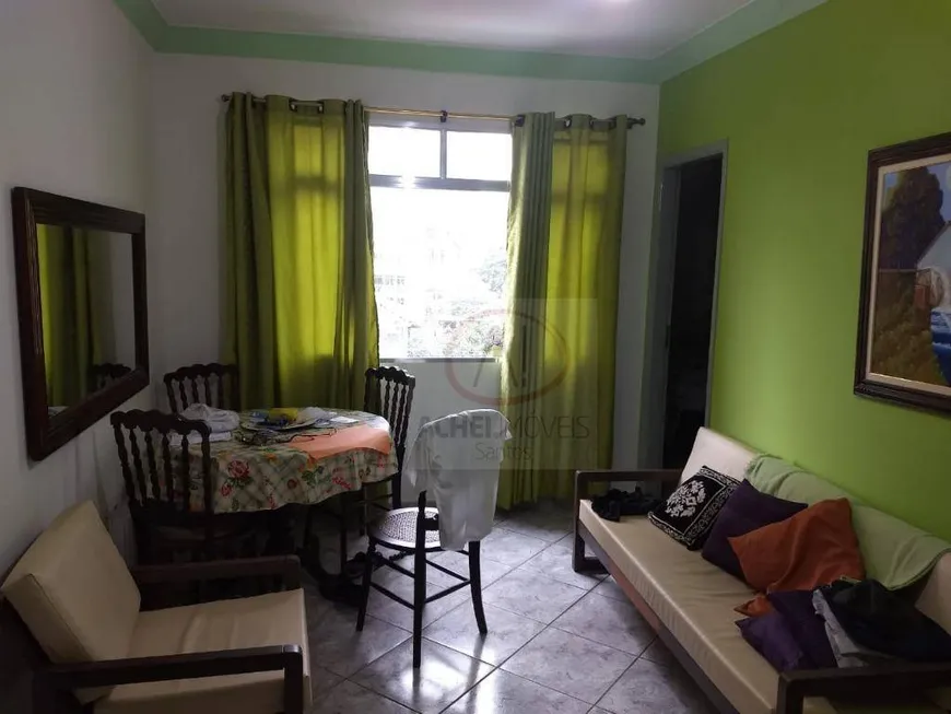 Foto 1 de Apartamento com 1 Quarto à venda, 40m² em Pompeia, Santos