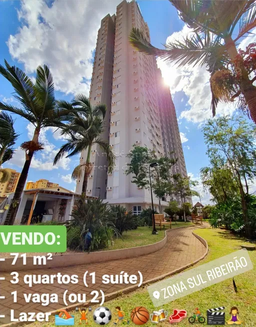 Foto 1 de Apartamento com 3 Quartos à venda, 71m² em Alto da Boa Vista, Ribeirão Preto