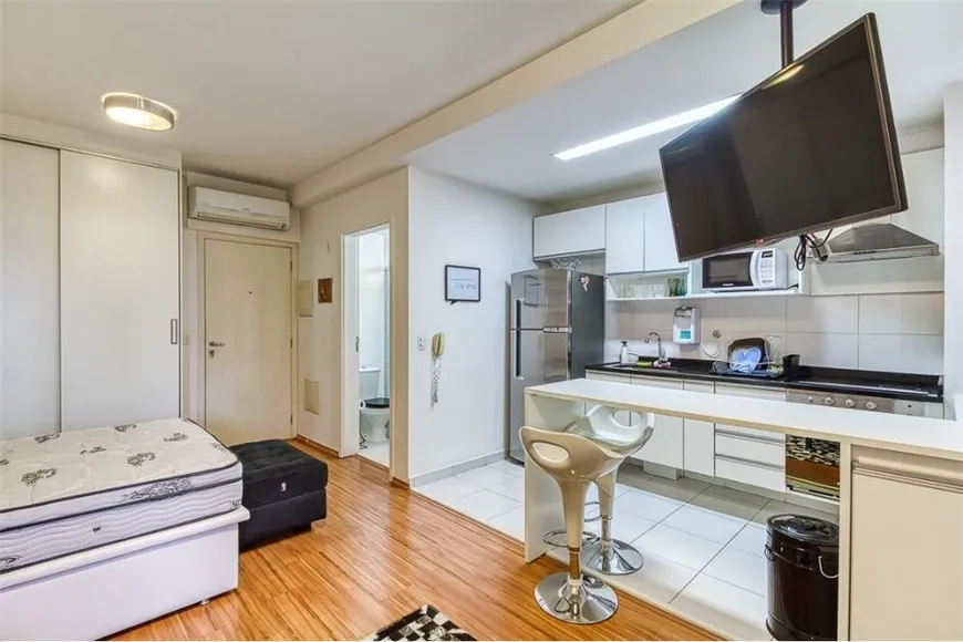 Foto 1 de Apartamento com 1 Quarto à venda, 38m² em Brooklin, São Paulo