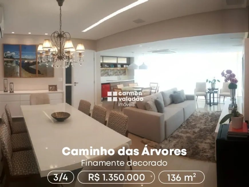 Foto 1 de Apartamento com 3 Quartos à venda, 136m² em Caminho Das Árvores, Salvador