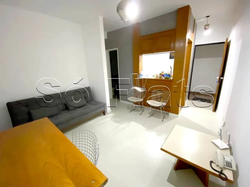 Foto 1 de Flat com 1 Quarto à venda, 40m² em Cerqueira César, São Paulo