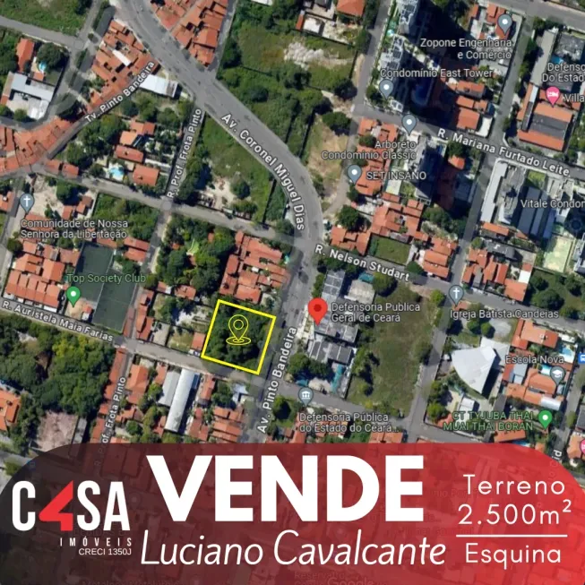Foto 1 de Lote/Terreno à venda, 2500m² em Engenheiro Luciano Cavalcante, Fortaleza