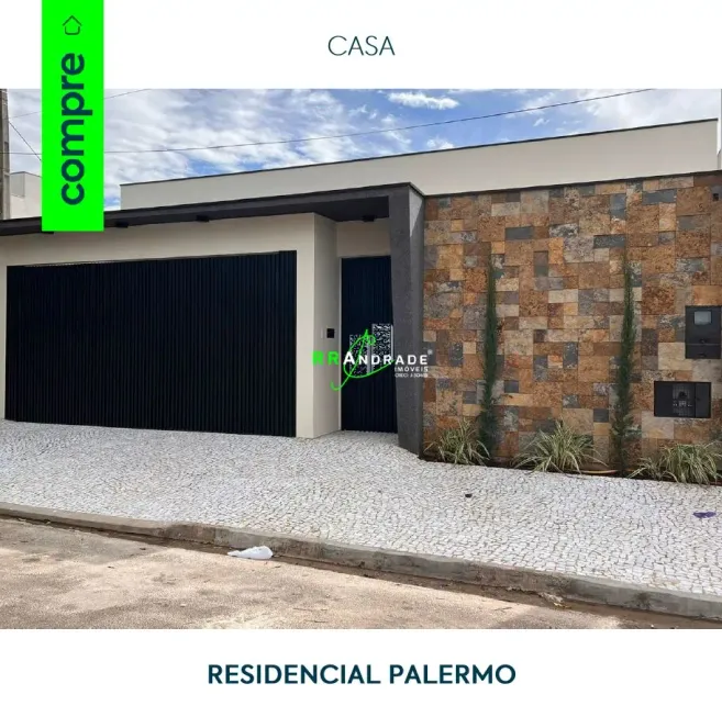 Foto 1 de Casa com 3 Quartos à venda, 126m² em Residencial Palermo, Franca