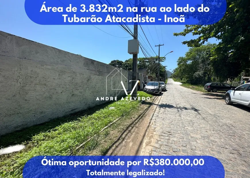 Foto 1 de Lote/Terreno à venda, 3832m² em Chácaras De Inoã, Maricá