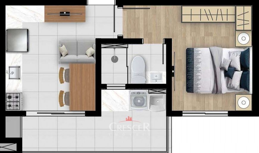 Apartamentos com 1 quarto em Caiobá em Matinhos