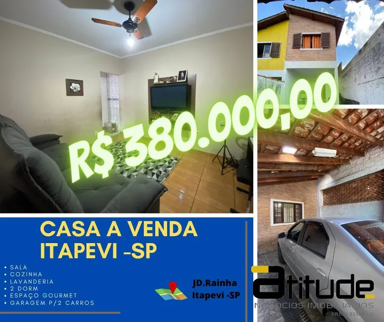 Foto 1 de Casa com 2 Quartos à venda, 130m² em Jardim da Rainha, Itapevi