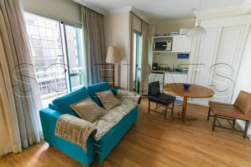 Foto 1 de Flat com 1 Quarto para alugar, 45m² em Jardim Paulista, São Paulo