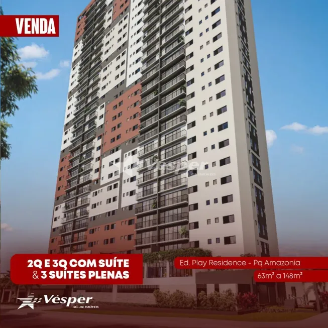 Foto 1 de Apartamento com 3 Quartos à venda, 81m² em Parque Amazônia, Goiânia