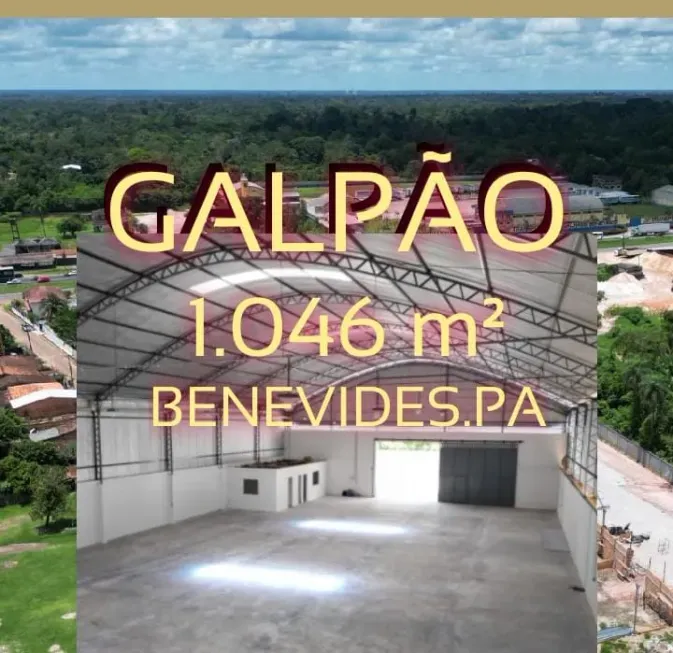 Foto 1 de Galpão/Depósito/Armazém para alugar, 1046m² em Centro, Benevides
