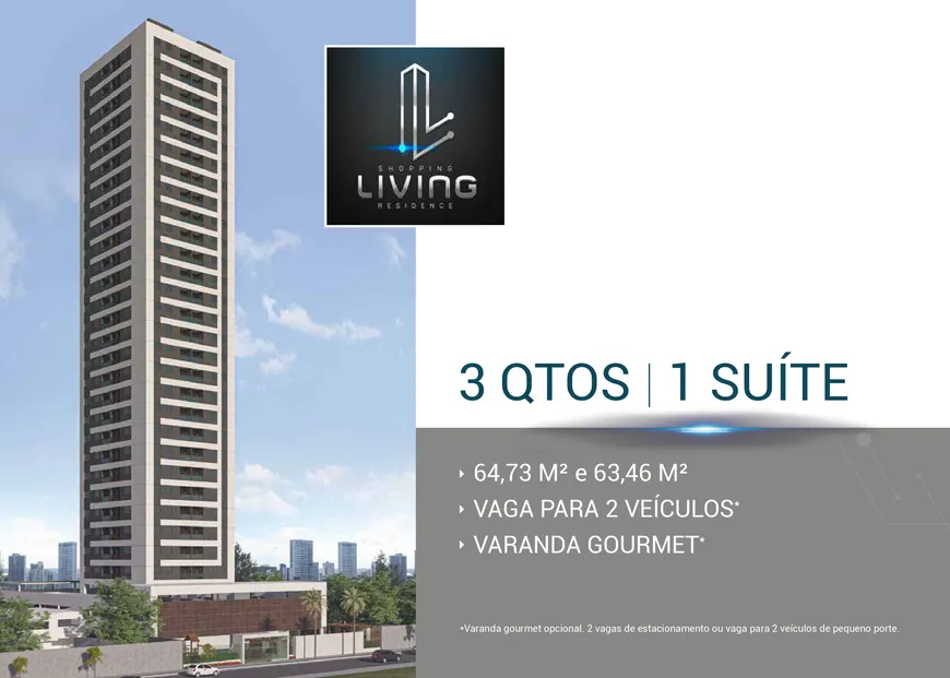 Foto 1 de Apartamento com 3 Quartos à venda, 64m² em Boa Viagem, Recife