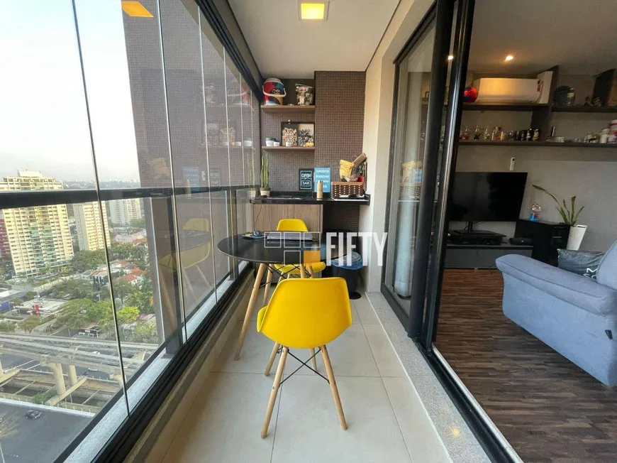 Foto 1 de Apartamento com 1 Quarto à venda, 36m² em Brooklin, São Paulo