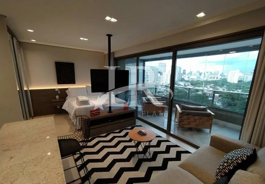 Foto 1 de Flat com 1 Quarto para alugar, 46m² em Pinheiros, São Paulo