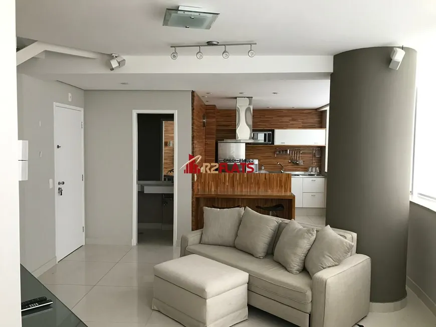 Foto 1 de Flat com 1 Quarto à venda, 65m² em Brooklin, São Paulo