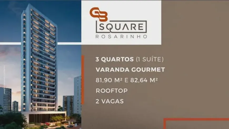 Foto 1 de Apartamento com 3 Quartos à venda, 82m² em Rosarinho, Recife