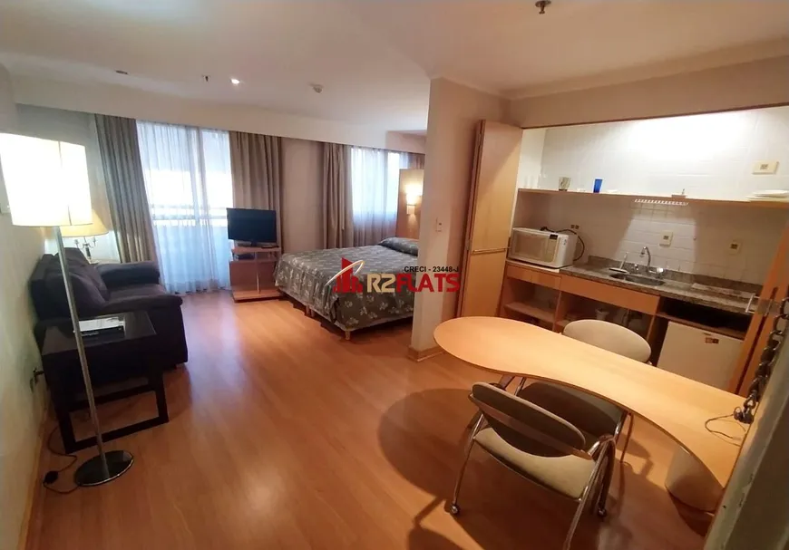Foto 1 de Flat com 1 Quarto para alugar, 34m² em Moema, São Paulo