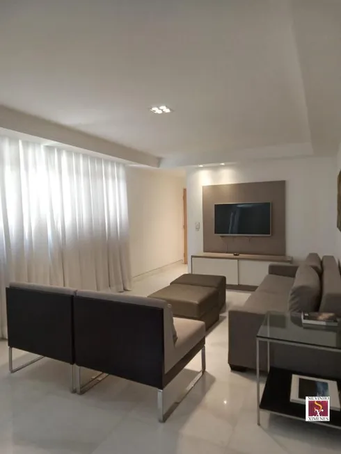 Foto 1 de Apartamento com 3 Quartos para alugar, 140m² em Santo Agostinho, Belo Horizonte