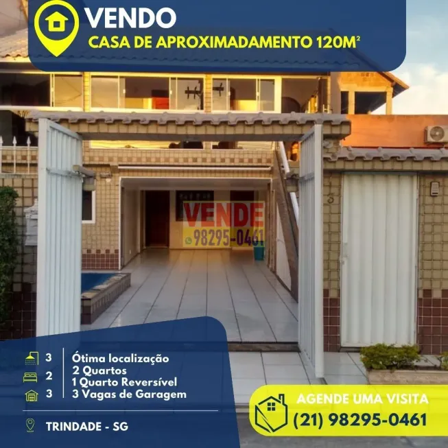 Foto 1 de Apartamento com 3 Quartos à venda, 120m² em Trindade, São Gonçalo