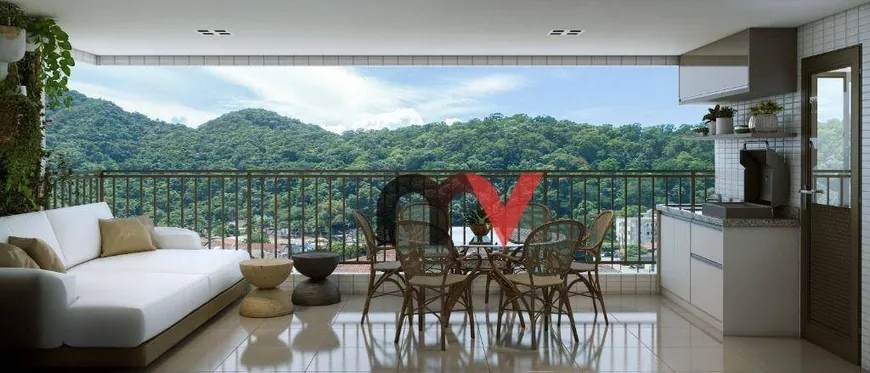 Foto 1 de Apartamento com 3 Quartos à venda, 106m² em Canto do Forte, Praia Grande