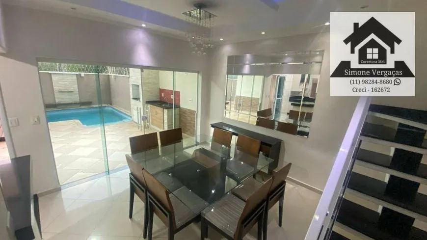 Foto 1 de Casa de Condomínio com 3 Quartos à venda, 260m² em Parque das Figueiras, Mogi das Cruzes