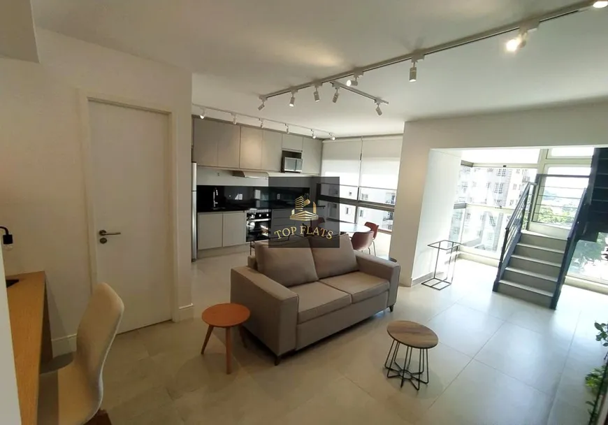 Foto 1 de Flat com 1 Quarto para alugar, 85m² em Jardim Paulista, São Paulo