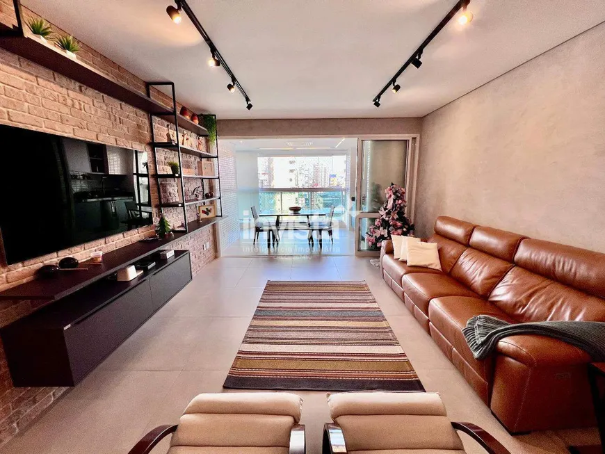 Foto 1 de Apartamento com 3 Quartos à venda, 132m² em Pompeia, Santos