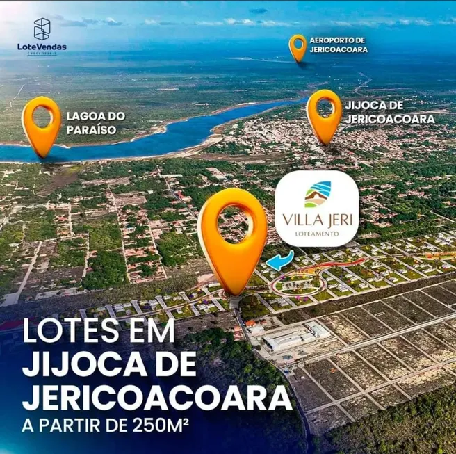 Foto 1 de Lote/Terreno à venda, 250m² em Centro, Jijoca de Jericoacoara